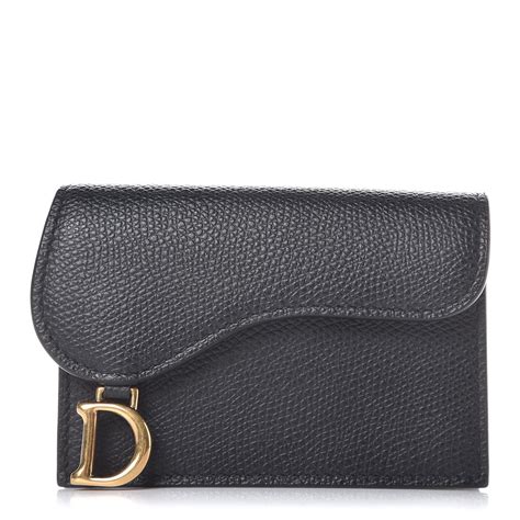 christian Dior saddle card holder